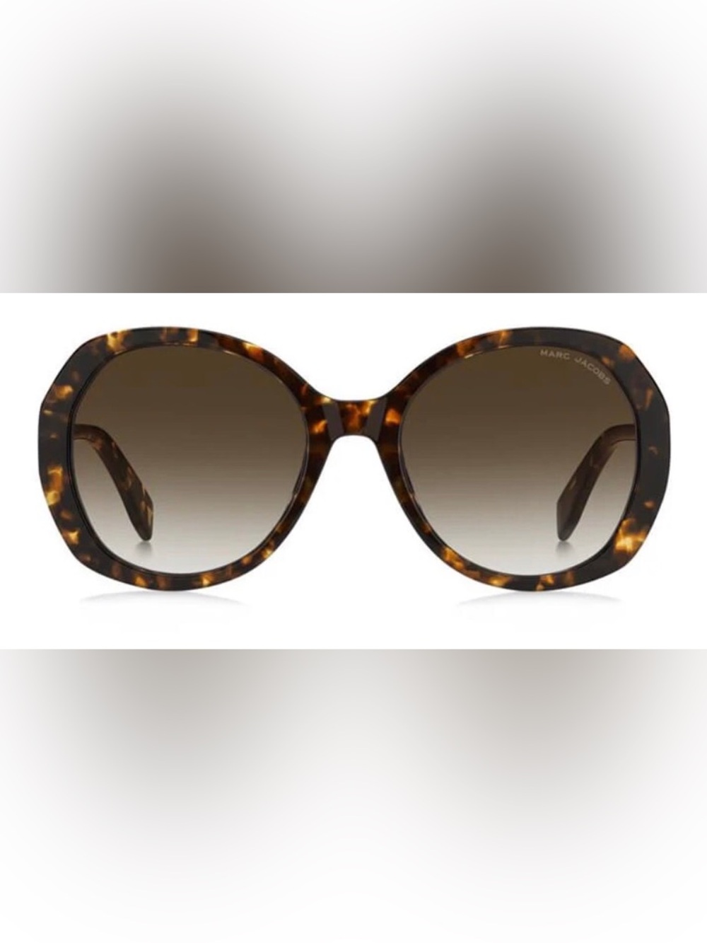 Marc Jacobs MARC 763/S OUCHA Round Sunglasses in Red Brown Tortoise with Case